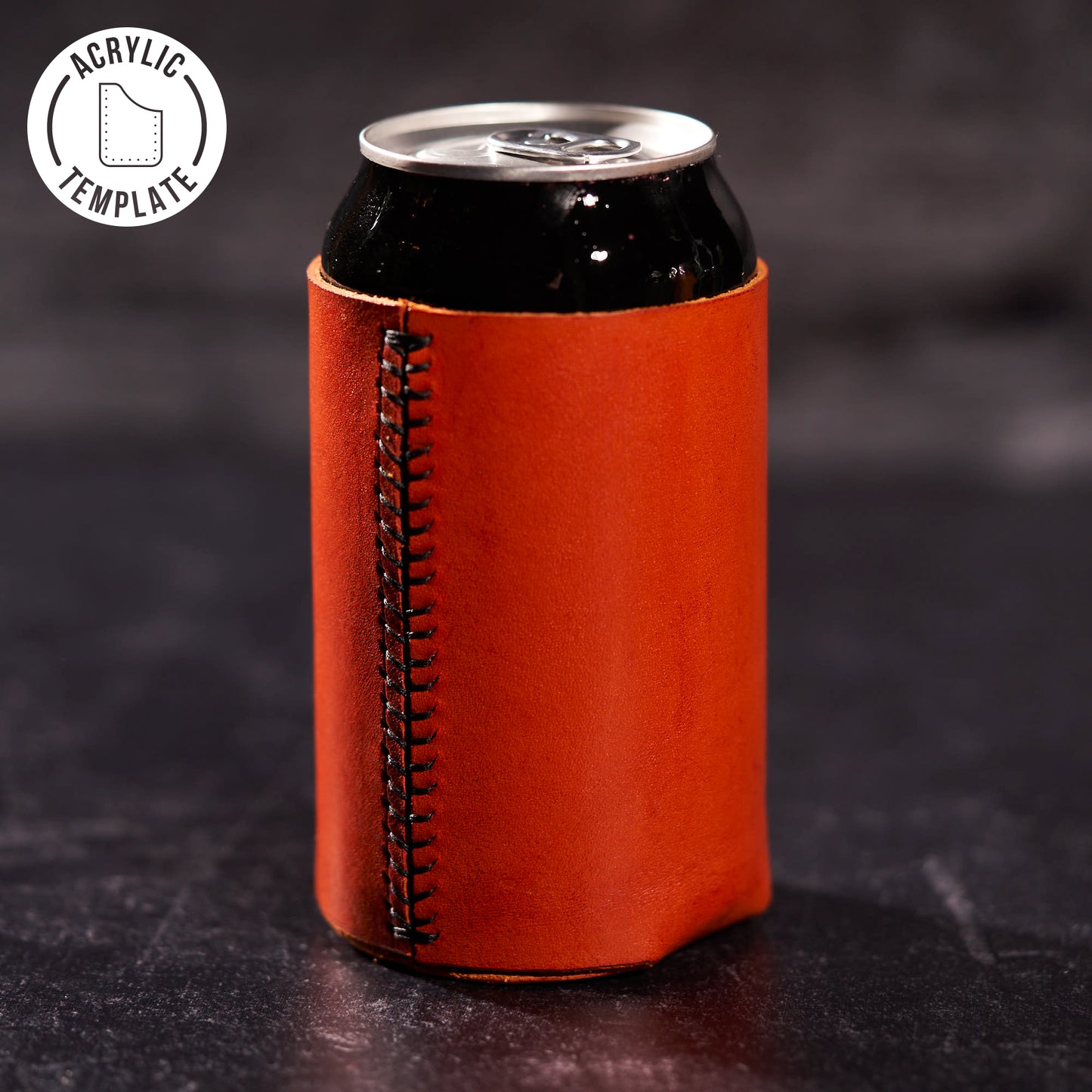 Acrylic Template - 12oz Leather Can Cooler
