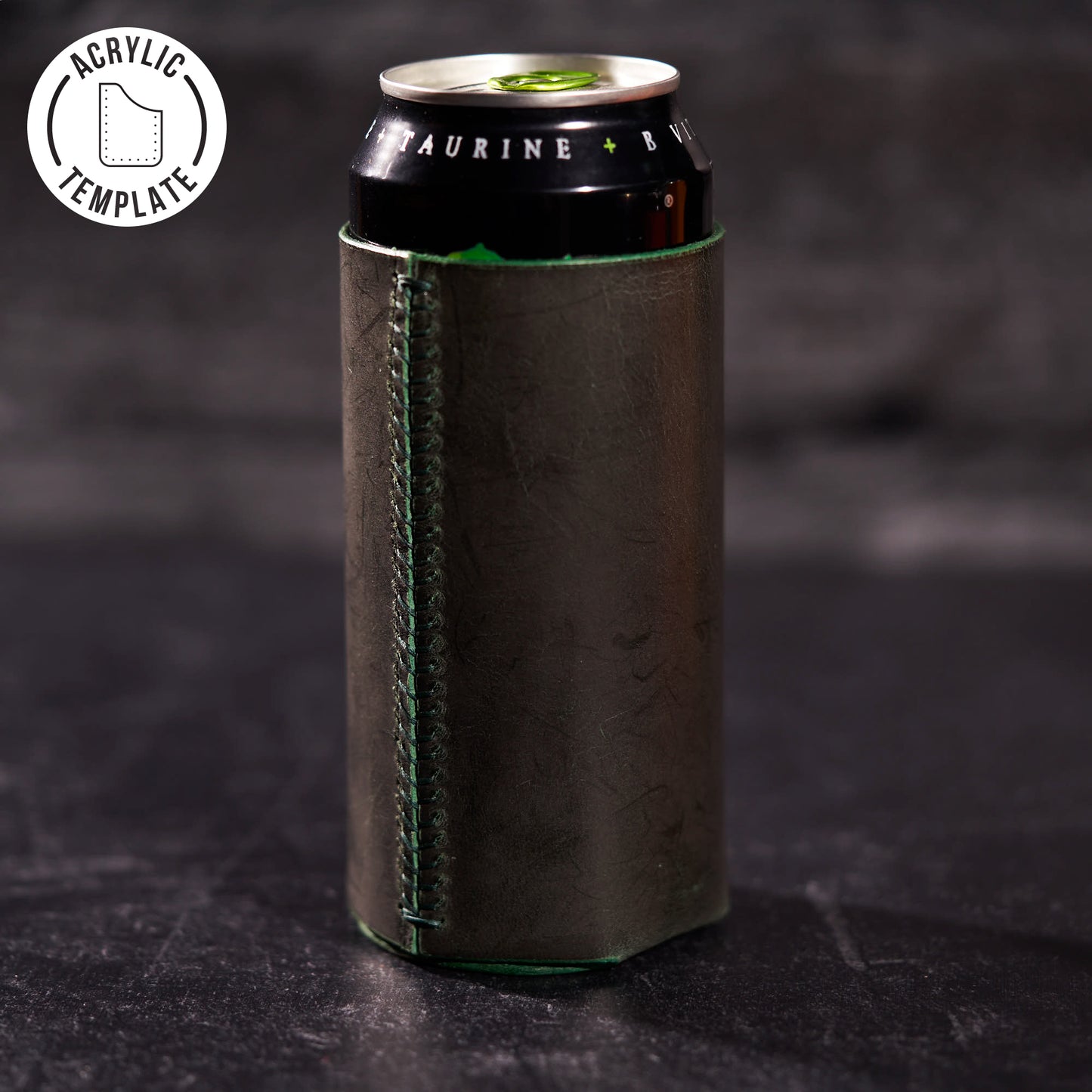 Acrylic Template - 16oz Leather Can Cooler