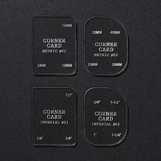 Acrylic Template - Corner Card Leather Template