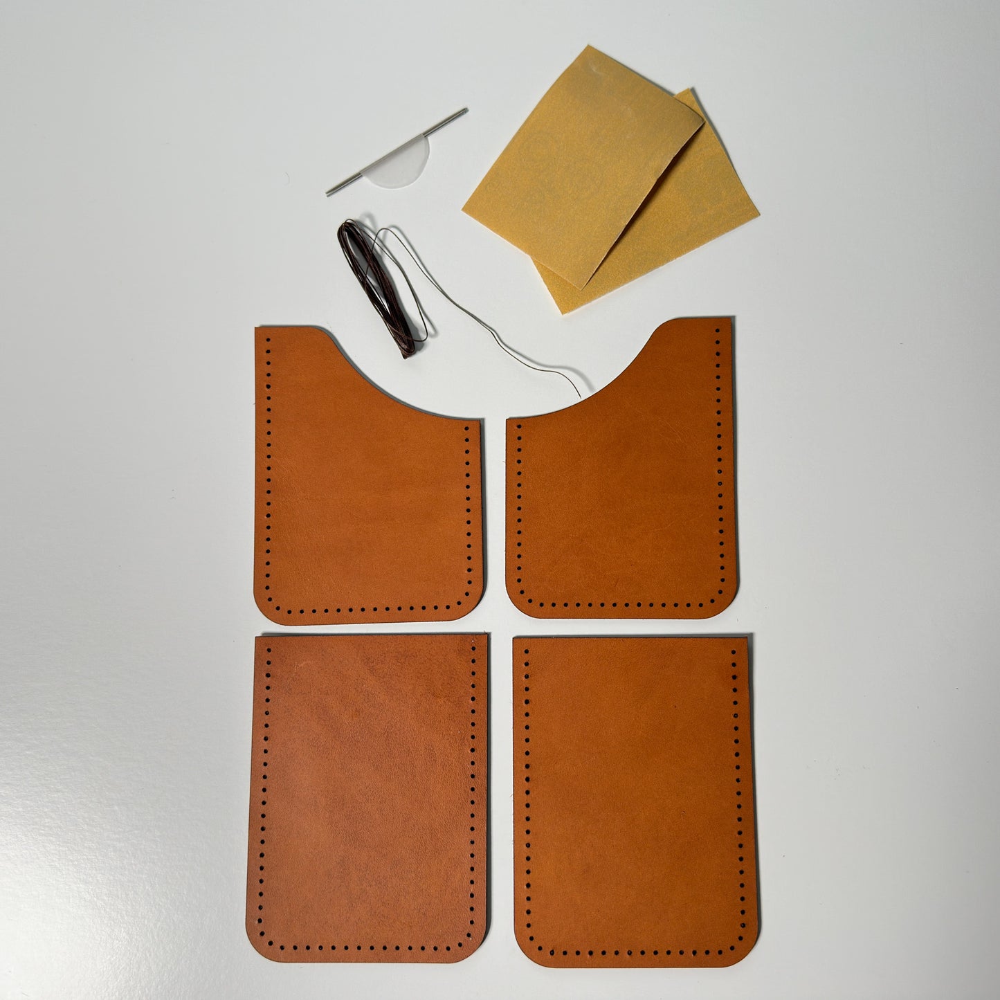 DIY Kit - Leather Minimalist Wallet - 4 Panel