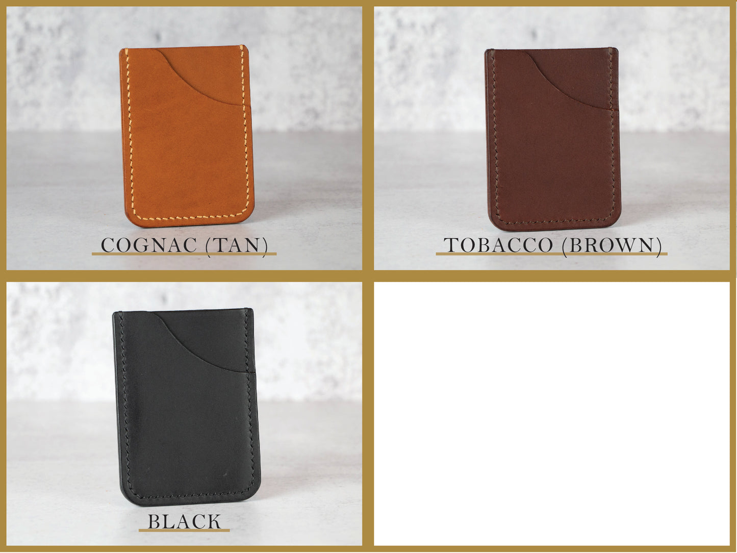 DIY Kit - Leather Minimalist Wallet - The Original