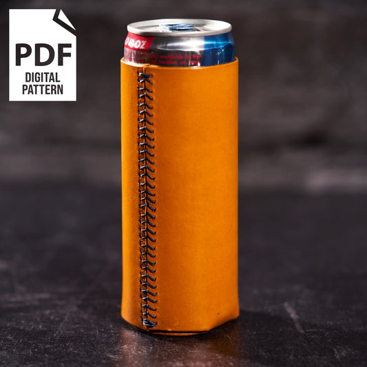 12oz LEATHER SLIM CAN COOLER (PDF)