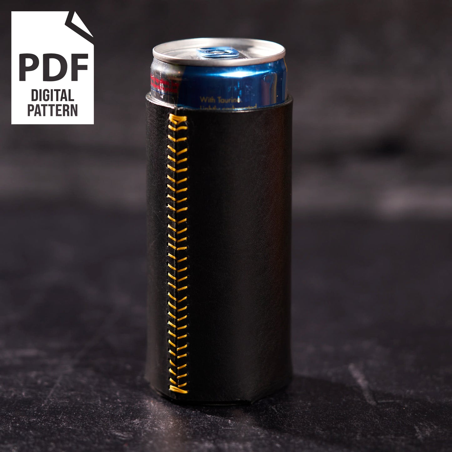 8.4oz LEATHER SLIM CAN COOLER (PDF)