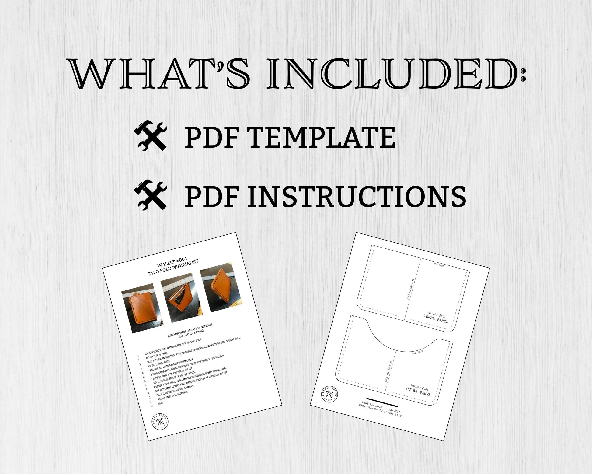 The Ultimate Mens Wallet PDF Pattern Tri-fold Wallet Pattern 