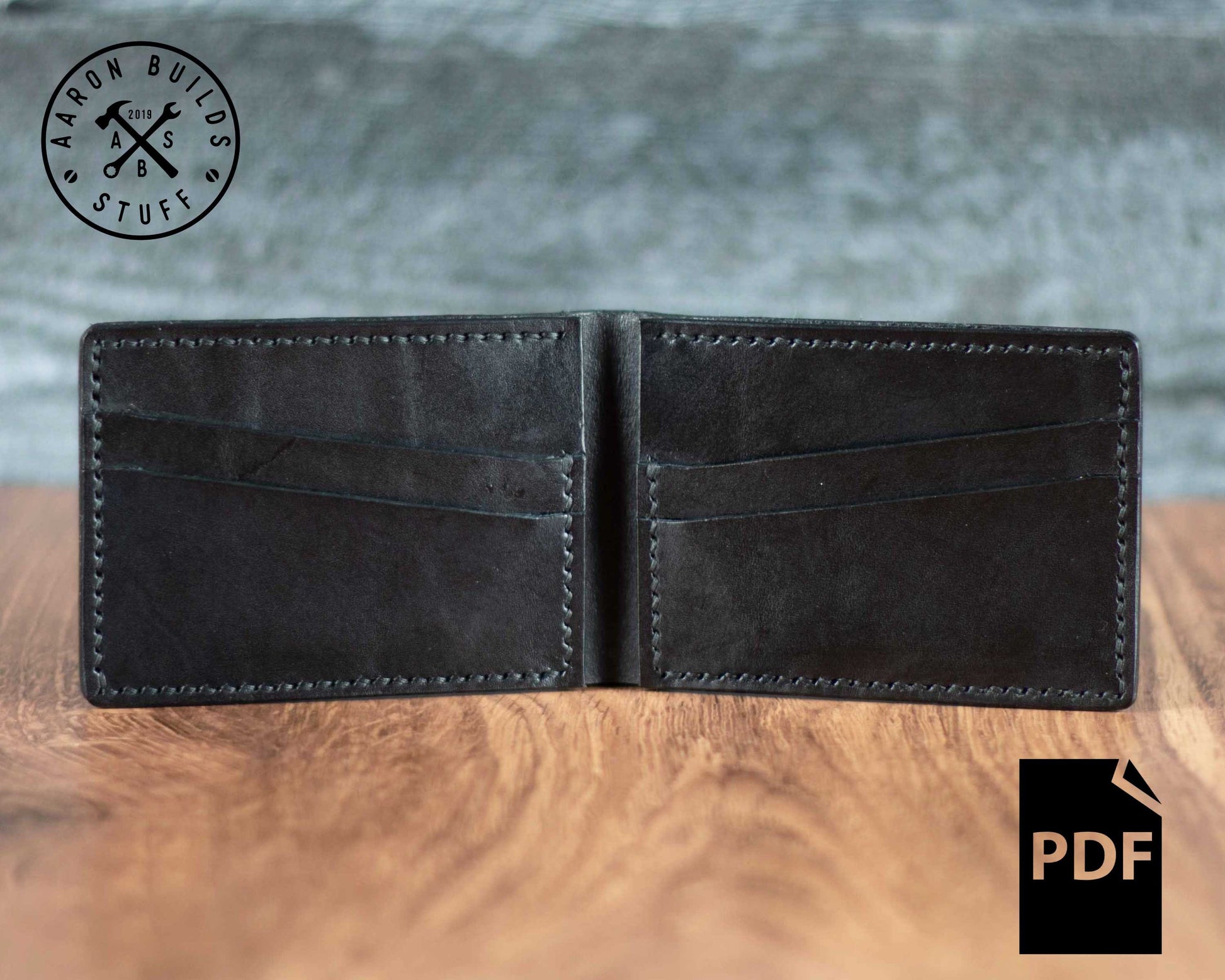 Diy Pdf Leather Wallet Bifold Wallet Pattern Pdf Pattern 