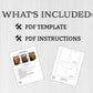 Simple Leather Minimalist Wallet Pattern, PDF Digital Download, Beginner DIY Project, Leather Work, Leathercraft
