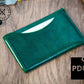 Simple Leather Minimalist Wallet Pattern, PDF Digital Download, Beginner DIY Project, Leather Work, Leathercraft